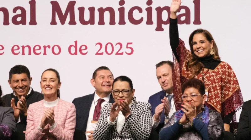 Mara Lezama Junto a Claudia Sheinbaum en Histórico Encuentro Nacional Municipalista