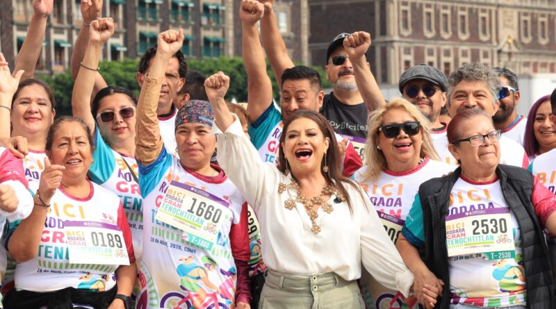 Brugada Inaugura Ciclovía Gran Tenochtitlan en Calzada de Tlalpan