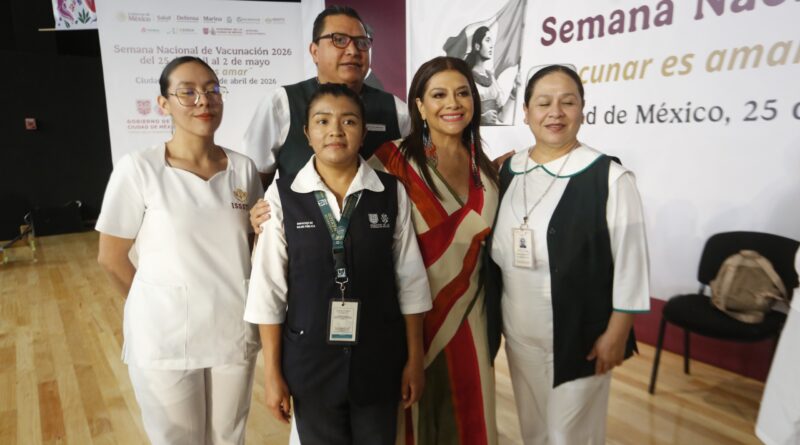 Inicia Clara Brugada Semana Nacional de Vacunación 2026 en la CDMX; Subraya Papel de Utopías en la Salud