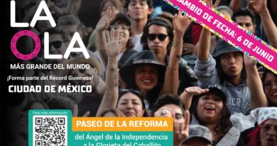 CDMX Fija el 6 de Junio Para “La Ola más Grande del Mundo” en Reforma