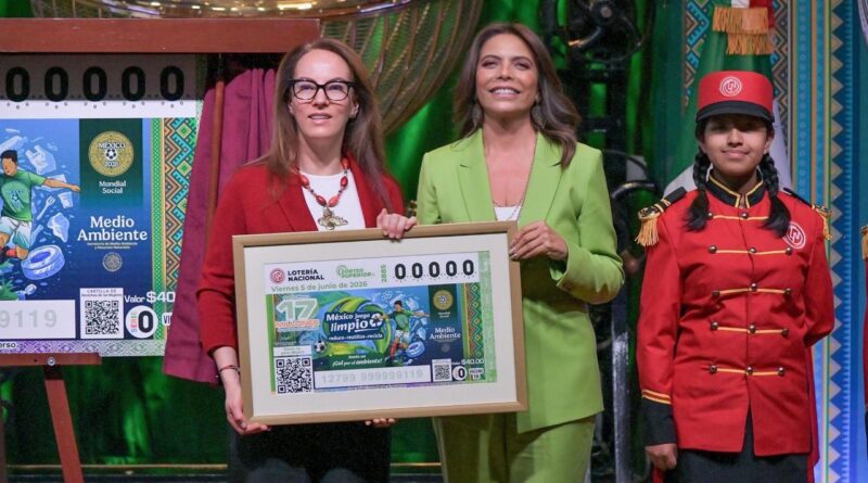 Lotería Nacional y Semarnat Lanzan Billete por el día Mundial del Medio Ambiente