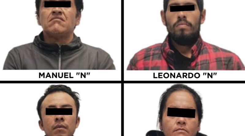 Caen Cuatro Presuntos Integrantes de Banda Dedicada al Robo de Vehículos