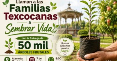 Llama Nazario Gutiérrez a las Familias Texcocanas a Sembrar Vida con la Entrega de 50 mil Árboles Frutales