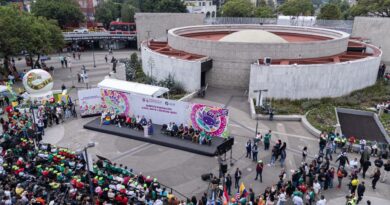 Clara Brugada Inaugura la Primera Glorieta Mundialista de la CDMX