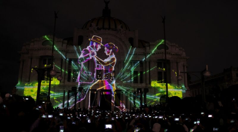 Inaugura Clara Brugada Videomapping “México, Ciudad que Baila” en el Palacio de Bellas Artes