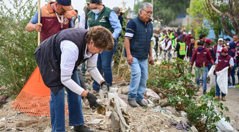 Delfina Gómez Encabeza Mega Jornada de Limpieza en Chimalhuacán
