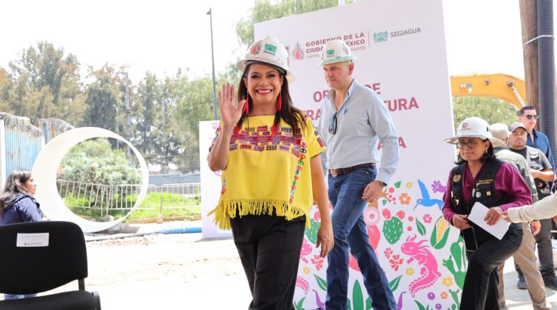 Supervisa Clara Brugada Obras Hidráulicas en Iztapalapa con Inversión de mil 800 Millones de Pesos