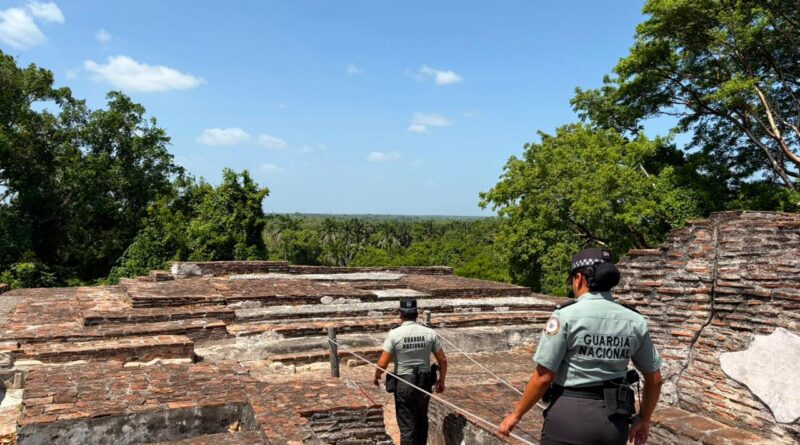 Guardia Nacional Refuerza Vigilancia en Zona Arqueológica de Comalcalco