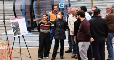 Clara Brugada y Sheinbaum Supervisan Construcción de la Línea 4 del Cablebús
