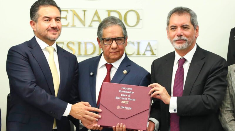Senado Recibe Paquete Económico con Meta de Crecimiento Para 2027