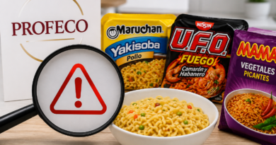 Profeco Detecta Sopas Instantáneas con más Grasa de la Declarada