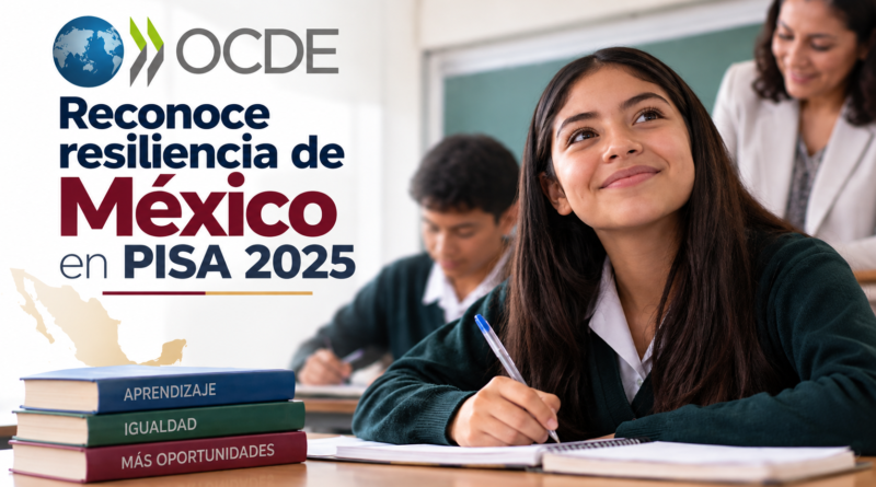 Destaca OCDE Resiliencia de México en Resultados Educativos de PISA 2025