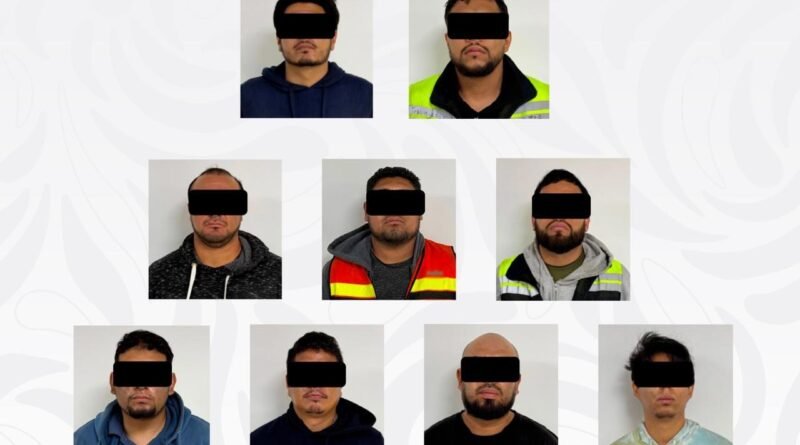 Detienen a Nueve Personas y Desmantelan Célula Dedicada al Robo al Autotransporte en SLP