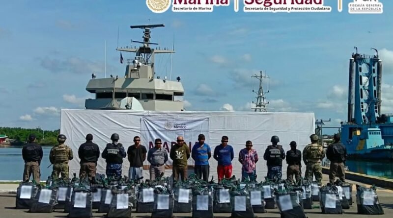 Marina Asegura 1.2 Toneladas de Presunta Cocaína en el Pacífico
