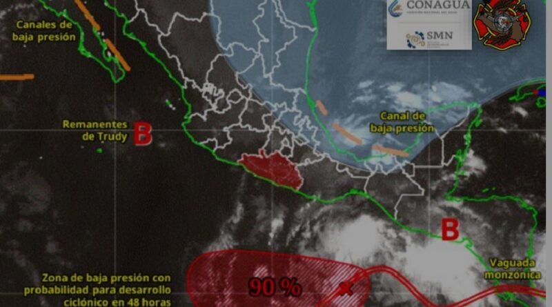 Prevén Lluvias por la Tarde en Tres Regiones de Guerrero