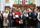 Miriam Saldaña Homenajea en Congreso CDMX al Escultor Miguel Peraza