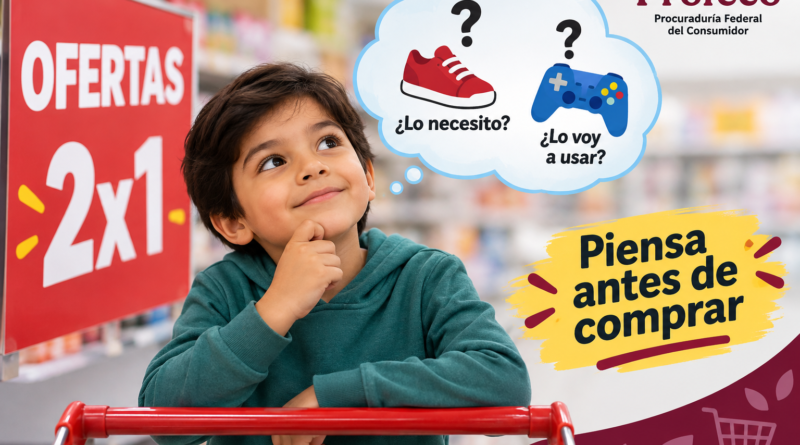 Profeco Enseña a Niñas y Niños a Evitar Compras Impulsivas