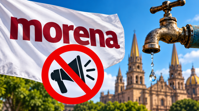 Morena se Deslinda de Marcha Contra Lemus por Crisis del Agua en Jalisco